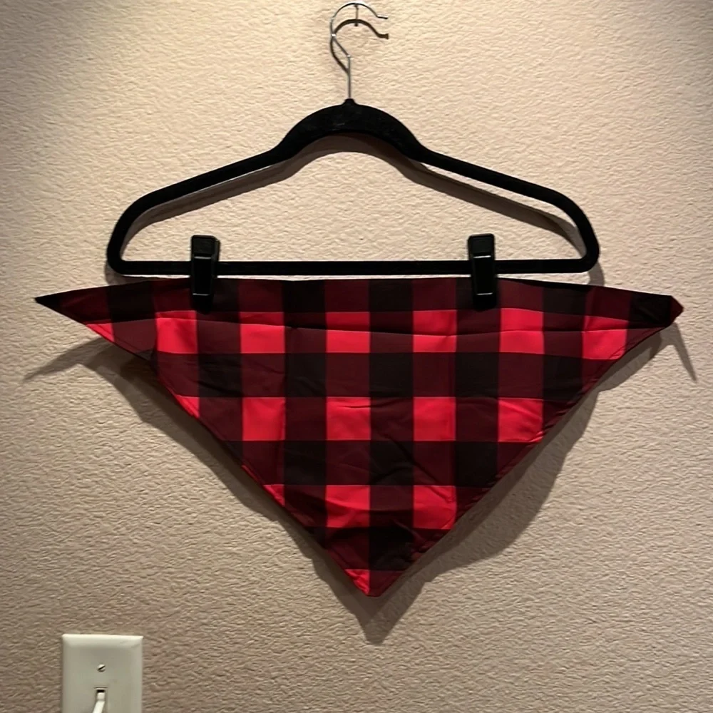 NWT Buffalo Plaid Buffalo Check Ted and Black Pet Bandana Dog or Cat